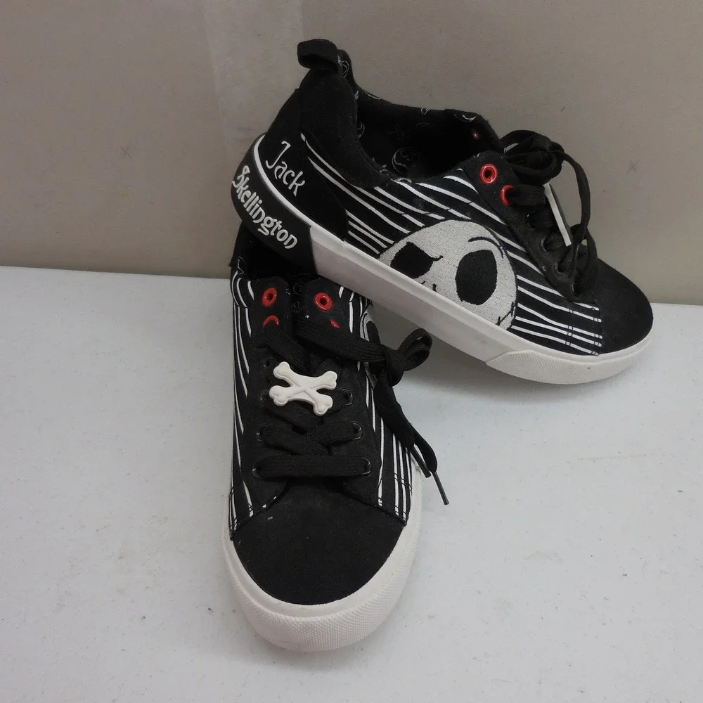 Ground Up Nightmare Before Christmas Jack Skellington Sneakers Black White Men 7